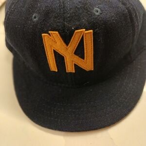 Men's Navy Cap with Gold Emblem - Branded Style